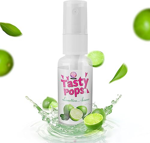Tasty Pops - Geschmacks- und Körperspray - auf Wasserbasis - Geschmacksspray Körper für sie und ihn - 100% vegan - Limette