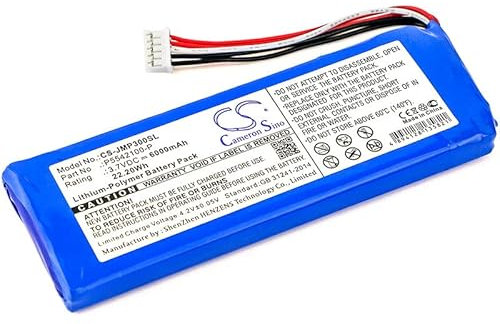 Battery For JBL 2017DJ1714, APJBLPUESE3, Pulse 3, P5542100-P,