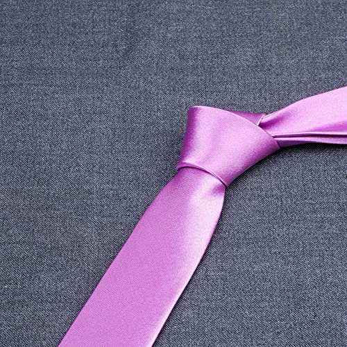ARTQ Corbata De Hombrenuevas Corbatas Ejecutivas De Negocios De Color Lila, Accesorios para Camisas para Hombres Y Mujeres, Perfectos para Regalos De Cumpleaños, Perfectos