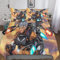 Apex Legends Bettwäsche Set Kinder Mikrofaser Bettbezüge 3D Gedruckt Bettbezug 3 Teilig Mit ReißVerschluss,Soft Bettwaren Double（200x200cm）