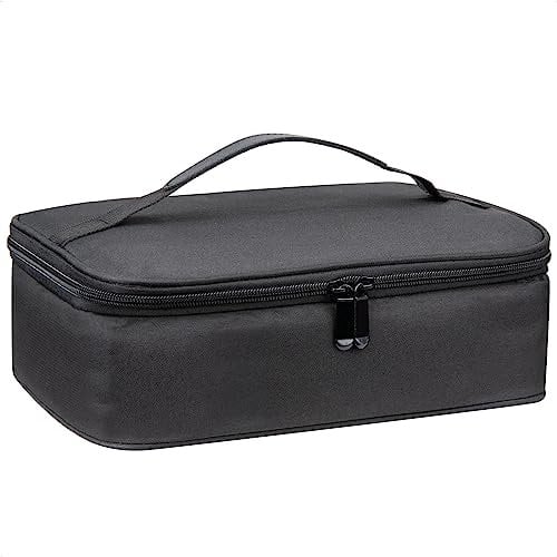 HONZUEN Isolierte Lunchtasche, Lunchtasche Kühltasche für Erwachsene Herren Kinder, Thermo Lunchbag Wasserdichtes Leichtgewicht, Thermotasche Isoliertasche für Arbeit Schule Picknick(Schwarz)