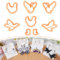 Puocaon Farm Polymer Clay Cutters – 8 Stück Huhn-Ausstechformen für Polymer-Ton-Schmuck, Gans Polymer-Ton-Ausstecher für Schmuckherstellung, spezielle Hühnerform, lustige Stiefel,