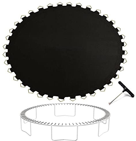 PRELGOSP Trampolin Sprungtuch, Sprungmatte Trampolin Ersatzteile für Gartentrampoline ø 183-488 cm, Inkl. Federspanner,13FT/80 Buckles