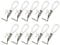 predolo 10 Stück Hängende Handtuch-Clips, Kleiner Handtuch Clips zum Aufhängen, Handtuchclips für Handtücher, Geschirrtücher Halter, Küche Geschirrtücher Haken Set für Küche Badezimmer, Weiß