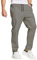 JustSun Pantalones Cargo Chinos para Hombre, Pantalones Casuales, Cintura elástica con cordón, Gris, XXL
