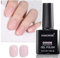 KANORINE Nude Pink Gel Nail Polish, UV Led Light Cure for Nail Art DIY long Lasting Pink color coat Gel Polish 15ml