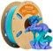 ERYONE Matte PLA 3D Drucker Filament 1.75mm, Matte Gradient Rainbow PLA, Maßgenauigkeit +/- 0.03 mm, 1 kg 1 Spule, Mattes mehrfarbiges PLA,Traumland mit mattem Farbverlauf (Blau grün & Lila)