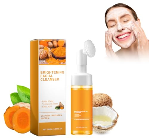 Gentle Facial Cleanser zur Gesichtsreinigung Mit Kurkuma und Niacinamid, Anti Pickel Waschgel Gesicht, Gesichtsreiniger Gesichtsreinigungsgel für Porentiefe Gesichtsreinigung