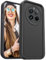 DESSEN Funda para Realme 12 Pro 5G / Realme 12 Pro Plus 5G (Pro+) Capa Protectora- Silicona Carcasa Antigolpes Protector Camara Móvil Case Cover Suave Bumper Resistente, Negro