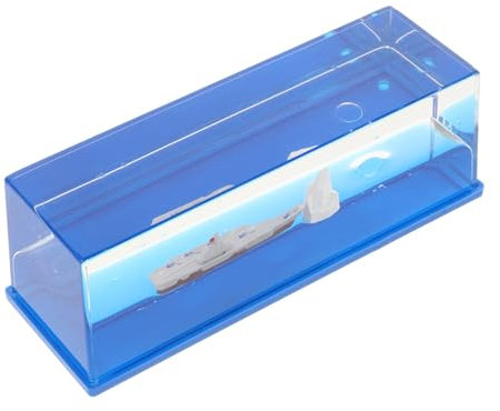 FUNOMOCYA Kreuzfahrtschiff-Ornamente Buddelschiff Schwebendes Schreibtischdekor Desktop-flüssigkeitsdriftflasche Bürodekoration Schwebendes, Flüssiges Schreibtischdekor Harz