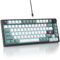 SbocKeeb V400 Custom Gaming Keyboard 75 percent Hot-Swappable, 75% Wired Mechanical RGB Keyboard with Gasket and Sound Absorbing Pads Programmable American QWERTY for Mac/Win V400 Mist