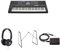 Yamaha PSR-E473 Portable Versatile Digital Keyboard bundled with HPH-150 Headphones, L-2C Keyboard Stand, and sustain Pedal