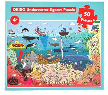 Messy goes to OKIDO 50 Piece Puzzle Underwater Puzzles for 4+ Year Olds - Jigsaw Puzzles for Kids