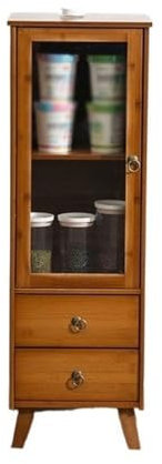 Vintage Retro Sideboard Schrank mit Spind für Küche und Esszimmer Aufbewahrung (32 cm x 29 cm x 97,5 cm)