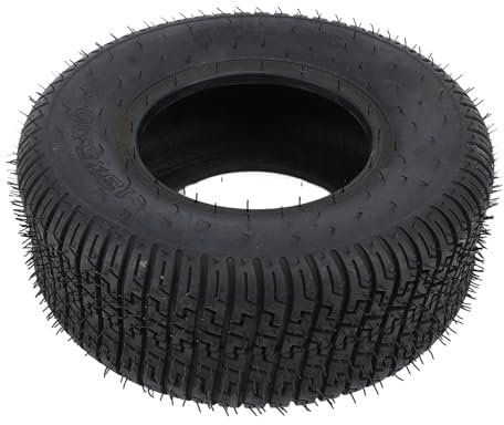 Pneus 13x5.00-6 Go Kart, 4 Plis en Caoutchouc, de 440 Lb, Pneu sans Chambre à Air Robuste pour Tondeuse, Tracteur de Jardin avec Bande de Roulement Diagonale Classique et