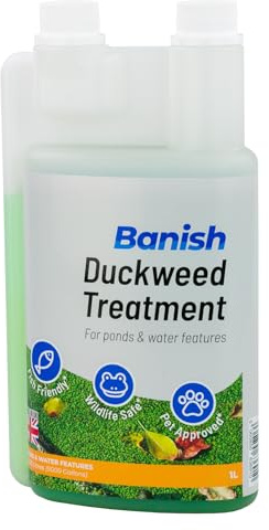 Pisces Banish Duckweed Pond Water Treatment 1000ml Greenwater Algae Remover