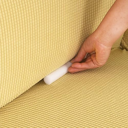 Fanchu Schaumstoffstreifen für elastische Sofabezüge, 10 Stück Sofabezug Drucknaht Schaumstoffstreifen, rutschfeste Schaumstoff-Sticks für Sofabezug