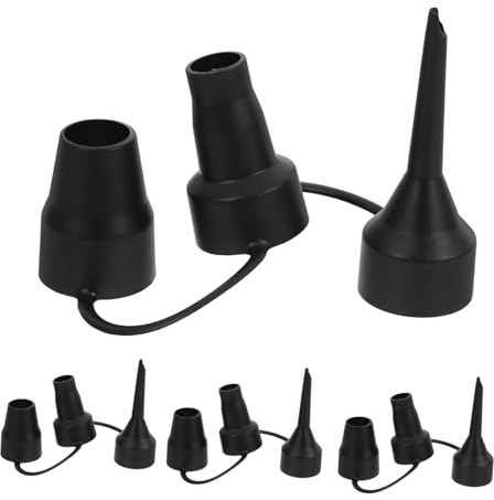 Abaodam 4 Stück Luftpumpen Aufsatz Kunststoff Ersatzdüsen Verschiedene Größen Tragbar Für Schwimmbecken Aufblasbare Matratzen Boote Und Spielzeuge