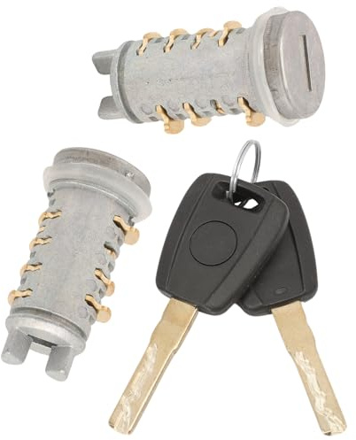FanPaYY Una Coppia Serratura Porta Anteriore Sinistra Applicabile A Fiat Panda 2012，Serratura Cilindretto Serratura Della Portiera Lato Guida Due Chiavi 71771348