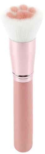Pinceau de maquillage patte de chat pinceaux cosmétiques professionnels pinceaux poudre Blush outil cosmétique multifonctionnel (rose)