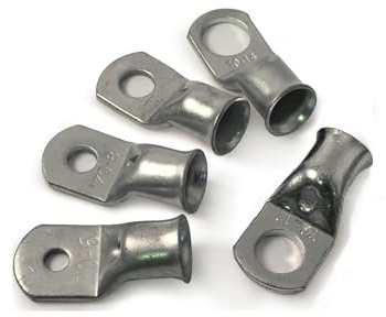 (10x) 70mm² Cable Size Copper Tube Terminals Crimp/Solder Cable Lugs Eyelets Battery Wire Connector (Select) Hole/Stud Size (8mm Hole)