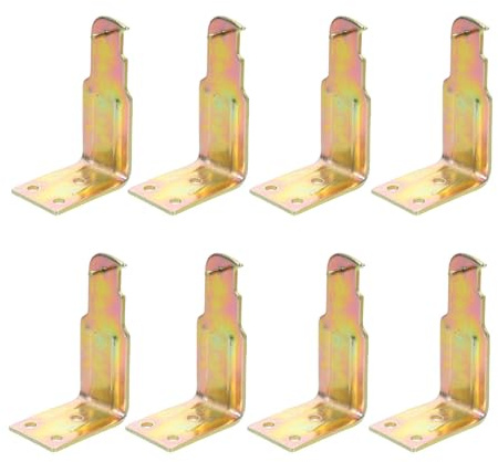 AMUSLESUR Ganci da Muro e Resistenza alla Corrosione per Estintori Argento in Lega di Zinco Set da 8 Superficie Liscia, per Estintore in Casa o Ufficio