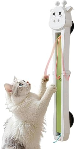 Juguete Eléctrico para Gatos Cuerda Recargable USB De Pared Con Movimiento | Juguetes Estimulantes Felinos Para Hogar Interior Exterior Juego Entrenamiento Ejercicio Simulación Caza