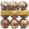 Busybee weihnachtskugeln 20 Stücke 8CM Ornamente für Weihnachtsbaum Kaffee Bronze Christbaumkugeln Weihnachtsdekoration Kugeln