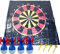 Enkomy Dartscheibe Kinder Outdoor，PVC Aufblasbare Dart im Innen- und Außenbereich Wurfbecher-Platten-Spielset Familie Sommerspiele Camping Spiele