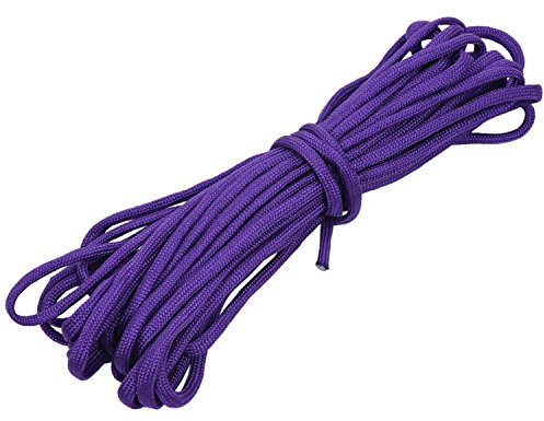 Zeeda Paracord 550 Parachute Rope 7 Core Strand for Climbing Camping Buckle Rope Purple 25FT
