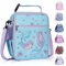 hombrima Kids Insulated Lunch Box Bag, Thermal Picnic Cool Bags with Adjustable Strap for Adults Children Women Men Boys Girls School Work(Mermaid)
