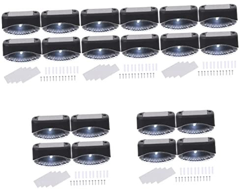 OSALADI 20 Außenterrassen- LED-Wegleuchten Lampen Zur Beleuchtung Von Treppengeländer Olarlampe Lichtzaun Wand Solarsicherheitstreppe Hinterhof Deck Garten Angetrieben Lampen Als Treppengeländer