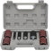 SUDEG 20 Stück Schleifwalzen Schleifhülsen Set, Spindelschleifer Schleifmaschine Schleifhülsen Werkzeugset Schleifhülsen mit Etui, 16 Schleifband & 4 Schleifrolle für Bohrmaschine