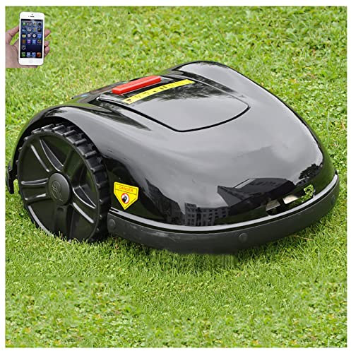 YUNYN Garden Lawn Mower Robotic Lawn Mower, WiFi App Control, Automatic Charging Automatic Rain Shelter Gyroscope Navigation Garden Grass Cutter Robot for Big Lawn