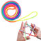 LABUYI 1 Pcs Juego de Dedos Cuerda,Cuerda De Dedos para Niños,Juego De Cuerda De Dedo,Cuerda para Dedo Niños,Juguetes De Habilidad De Dedos,Cordón Arcoíris,Regalo,Longitud 160cm