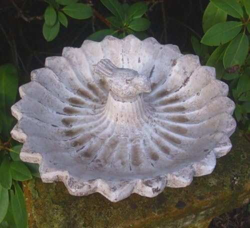 Generisch VOGELTRÄNKE SCHALE IM ANTIK LANDHAUSSTIL TERRAKOTTA VOGELBAD GARTENDEKO NEU