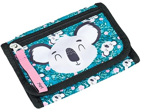 Baagl Brustbeutel Kinder - Geldbörse für Mädchen - Geldbeutel, Mini Portemonnaie, Kleingeld Münzbörse (Baby Koala)