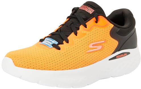 Skechers Herren GO Run LITE Anchorage, Orange and Black Textile/Synthetic, 44.5 EU