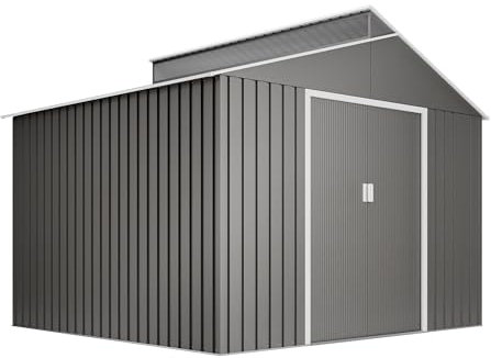 Abri de Jardin en métal 7,25m2 Bjorn V3 - Couleur metalisée