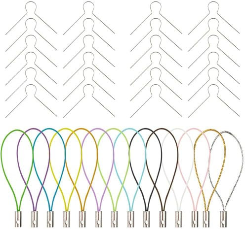 100 Stück Aufhänger für Kugeln und Eier oder Styropor, Ostereier Aufhänger, Aufhänger für Plastikeier, Plastik Haken für Kunststoff Ostereier Eieraufhänger Kugelaufhänger Osterdekoration (Stil B)