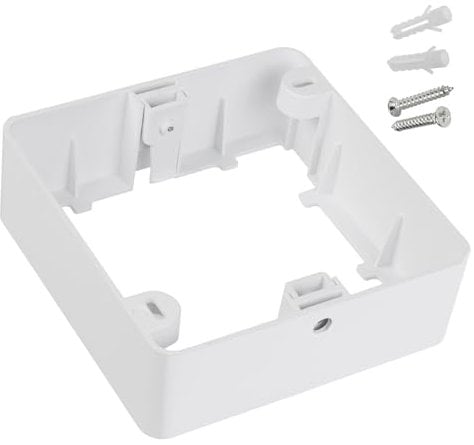 Maclean MCE378 S LED Licht-Panel Aufputzadapter für LED-Panel 12x12cm Einbaustrahler Deckenstrahler Deckenspot Deckenleuchte Decken-Strahler Einbauleuchte (Aufputzadapter für 9W LED Panel, Eckig)