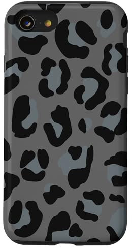 iPhone SE (2020) / 7 / 8 Grey Leopard Print Case
