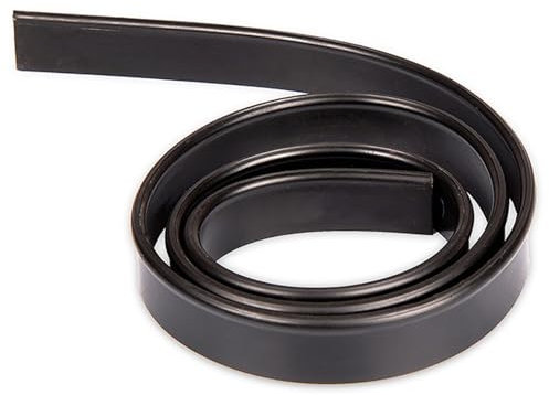 Ylinwtech 6 Stück 45 cm Fensterabzieher Silikon Ersatz Lippe,Ersatz Wischergummi Zuschneidbar,Ersatz Gummilippe Abzieher,Schwarz Abziehlippe,Duschabzieher Ersatzlippe Silikon,für Abzieher