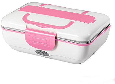 ZLJSHZS Scaldavivande Elettrico, 2 in 1 per Camion per Auto e Lunchbox per la casa Scaldavivande Portatile Riscaldatore per Bento Box 3 Scomparti