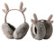 MHwan Cache Oreille en Peluche et Moelleux pour Femme, Enfant et Fille - Mignons, Pliables, Confortables à Porter, pour Garder au Chaud et au Froid (Gris)