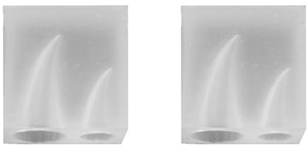 Fegtrtyoa 2X Devil Horn Silikonform Tierhorn AnhäNger Schmuckherstellung UV-Harzformen Kuppel Cabochon Epoxidharzformen