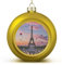 Weihnachtskugeln, romantischer Pariser Eiffelturm-Druck, Weihnachtskugeln, Weihnachtsbaumschmuck, hängende Kugel für Urlaub, Party, Dekoration, 2 Stück