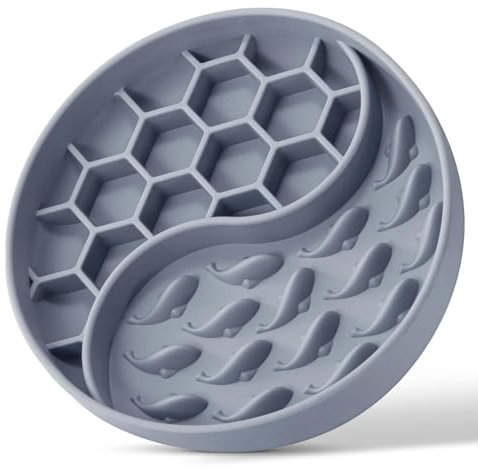 Gamelle anti-glouton pour chiens et chats, alimentation lente pour chien, aide à la digestion de l'animal, anti-vomissements, tapis anti-léchage pour nourriture humide et nourriture sèche