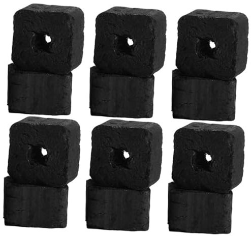 YARNOW Smokeless Bamboo Charcoal Small Briquettes for Bbq Grill and Hot Pot Portable Odorless Charcoal Pack 1lb Suitable for Japanese and Korean Bbq Cooking