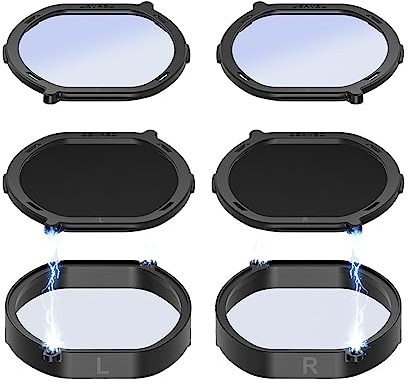 PPcdfre VR-Rezeptlinsen für PS VR2-Objektiv, Myopie-Anti-Blau-Brille, Schnell Zerlegbarer Schutzrahmen für PSVR2-Zubehör